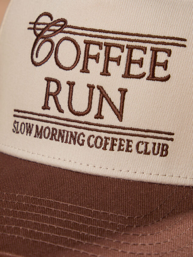 Coffee Run Trucker Hat Detail 2 - TULLABEE