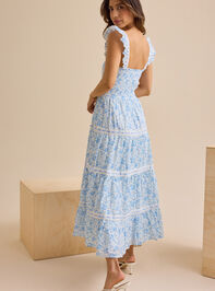 Tatum Floral Maxi Dress Detail 4 - TULLABEE