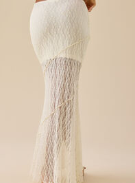 Aurora Lace Midi Skirt Detail 4 - TULLABEE