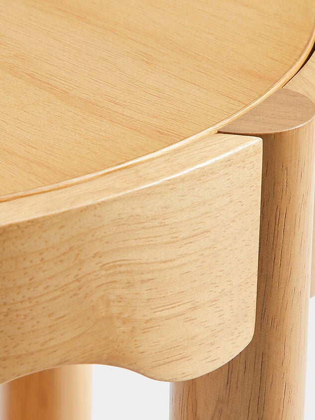 Sienna Wood Side Table Detail 4 - TULLABEE