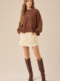 Dora Waffle-Knit Sweater Detail 2 - TULLABEE
