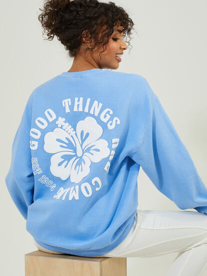 Good Things Coming Graphic Sweatshirt - TULLABEE