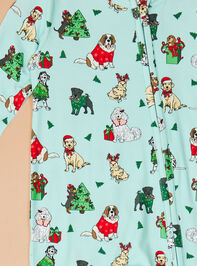 Festive Pups Footie Detail 3 - TULLABEE