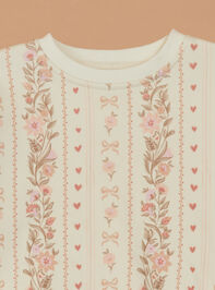 Lizzie Floral Sweatshirt Detail 2 - TULLABEE