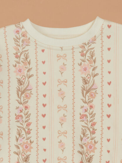 Lizzie Floral Sweatshirt - TULLABEE