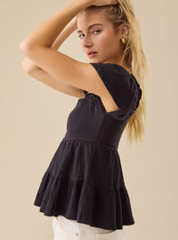 Lindsay Tiered Babydoll Top Detail 3 - TULLABEE