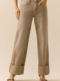 Baylee Cuff Jeans Detail 2 - TULLABEE