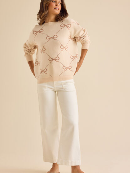 Megan Bow Sweater - TULLABEE