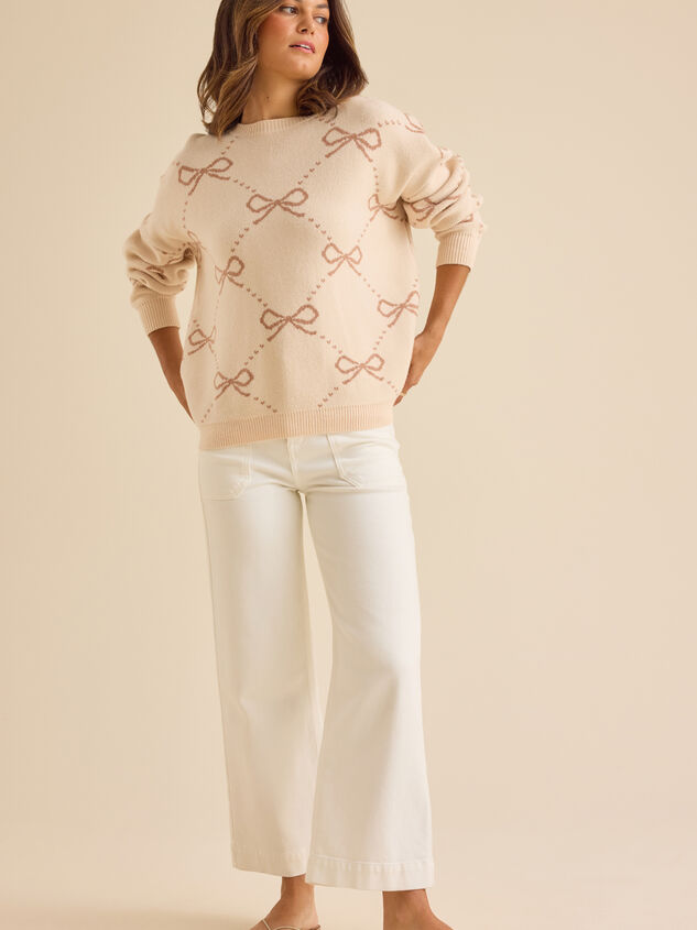 Megan Bow Sweater - TULLABEE