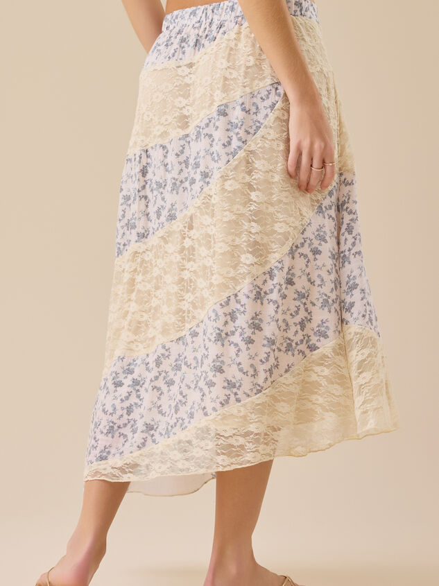 Mandi Print Lace Midi Detail 5 - TULLABEE