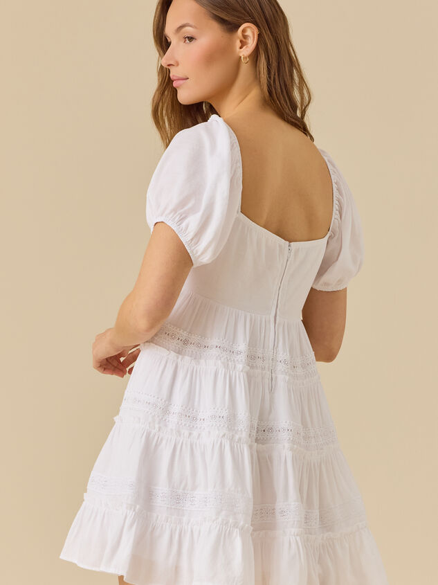Marcie Tiered Mini Dress Detail 5 - TULLABEE