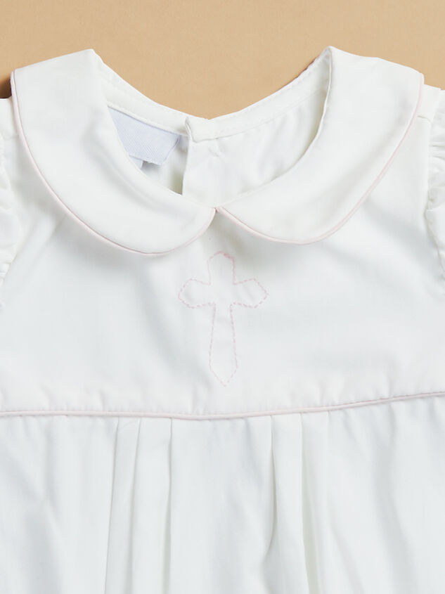 Mary Embroidered Cross Bubble by Mudpie Detail 2 - TULLABEE