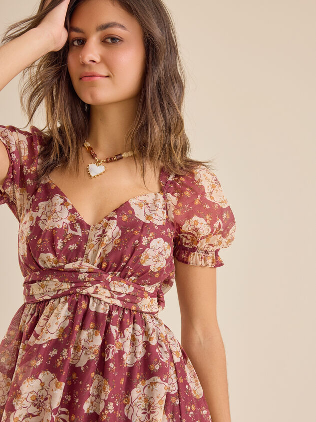 Karina Floral Maxi Dress Detail 2 - TULLABEE