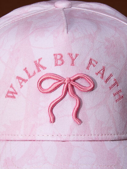 Walk By Faith Pink Camo Trucker Hat - TULLABEE