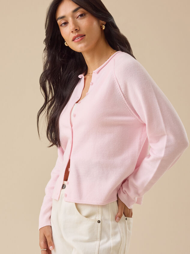 Harper Button Up Cardigan Detail 3 - TULLABEE