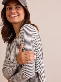 Zero Drag Oversized Long Sleeve Top Detail 2 - TULLABEE