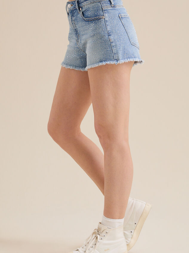 Maren Rhinestone Shorts Detail 4 - TULLABEE