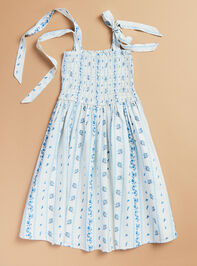 Aster Floral Mini Dress Detail 3 - TULLABEE