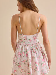 Tadley Floral Mini Dress Detail 3 - TULLABEE