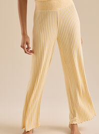 Kara Silky Rib Lounge Pant Detail 2 - TULLABEE