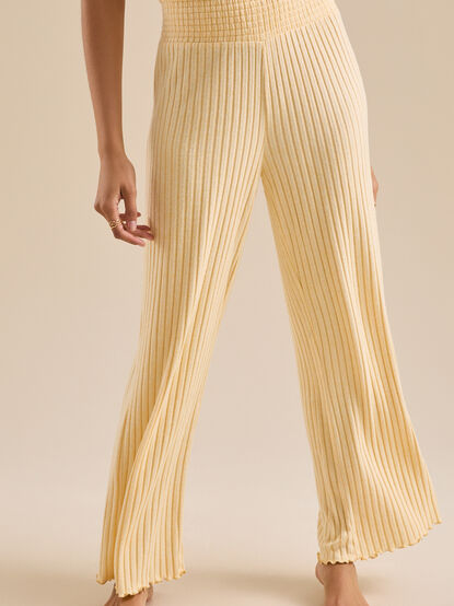 Kara Silky Rib Lounge Pant - TULLABEE