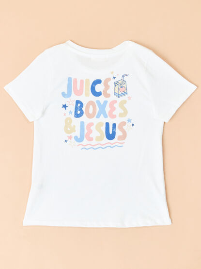 Juice Box and Jesus Graphic Tee - TULLABEE