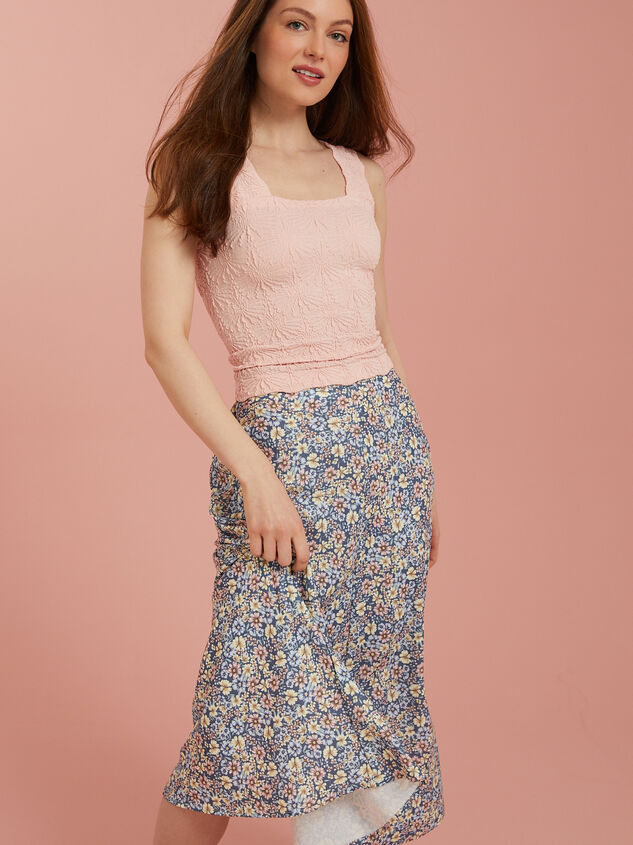 Blaire Seamless Floral Cami Detail 4 - TULLABEE