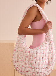 Proficient Floral Quilted Puffer Shoulder Bag - TULLABEE