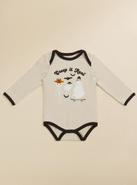 Creep It Real Ringer Bodysuit Detail 2 - TULLABEE