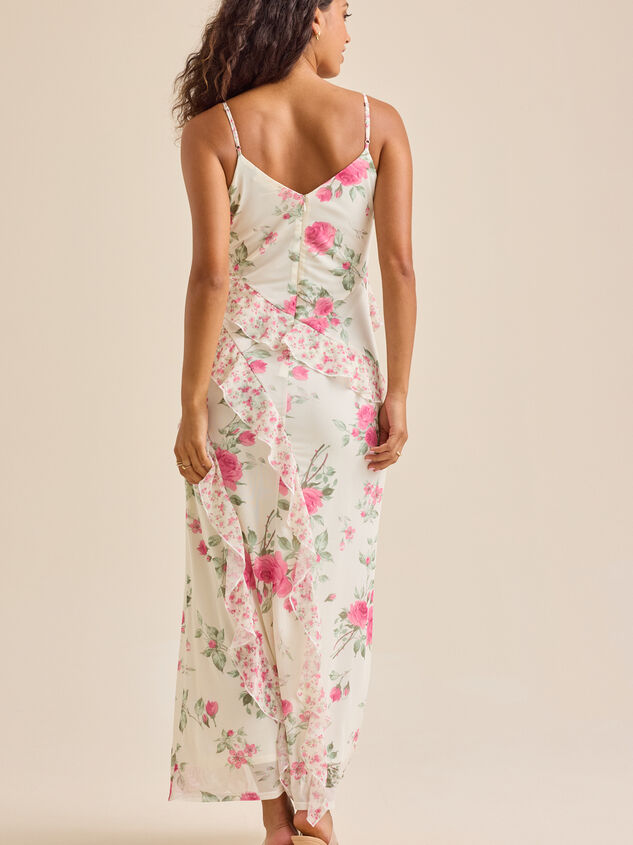 Chrissy Floral Maxi Dress Detail 4 - TULLABEE