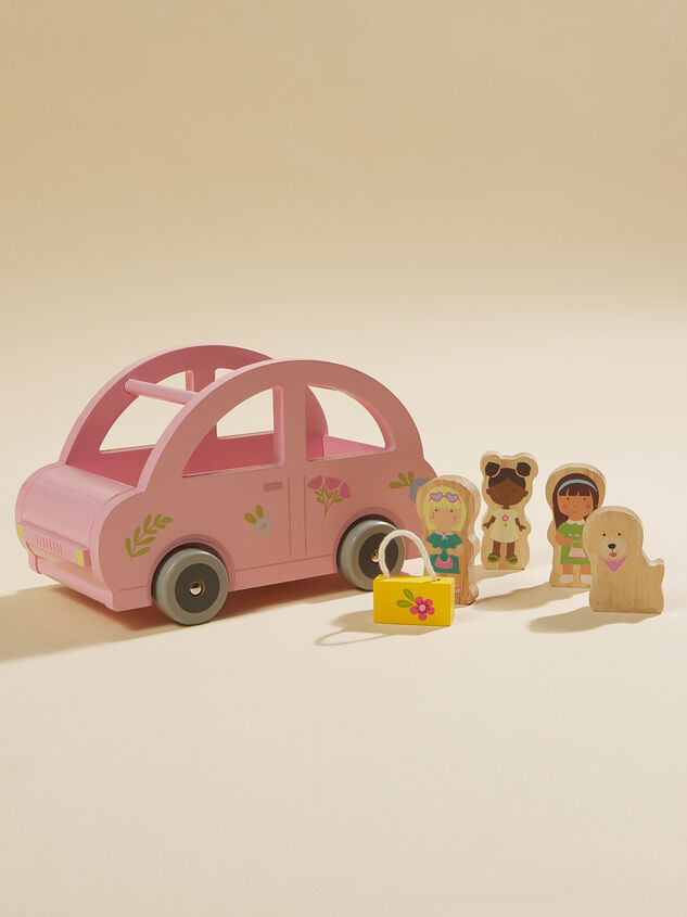 Wood Car Toy Set by Mudpie Detail 2 - TULLABEE