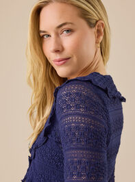 Suzie Lace Cardigan Detail 5 - TULLABEE