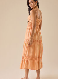 Callie Tiered Midi Dress Detail 4 - TULLABEE