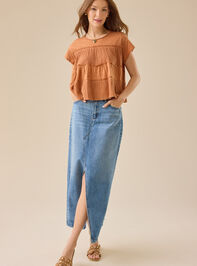 Rebecca Tiered Babydoll Top Detail 2 - TULLABEE