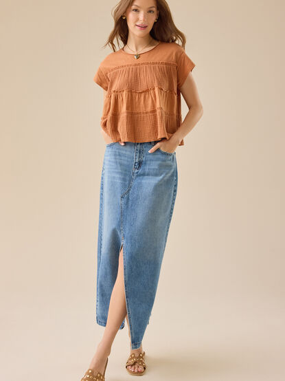 Rebecca Tiered Babydoll Top - TULLABEE