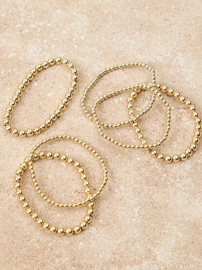 Mixture Beaded Stretch Bracelet Pack - TULLABEE