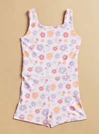 Mia Floral Unitard Detail 2 - TULLABEE