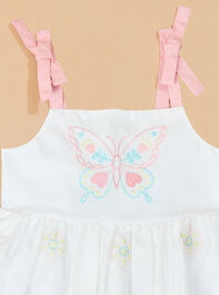 Penelope Butterfly Toddler Dress Detail 2 - TULLABEE