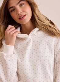 Graceful Floral Hoodie Detail 2 - TULLABEE