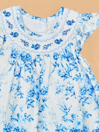 Sloane Smocked Toddler Dress - TULLABEE