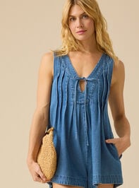 Evie Denim Romper - TULLABEE