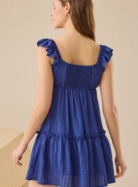 Carlie Tiered Mini Dress Detail 4 - TULLABEE