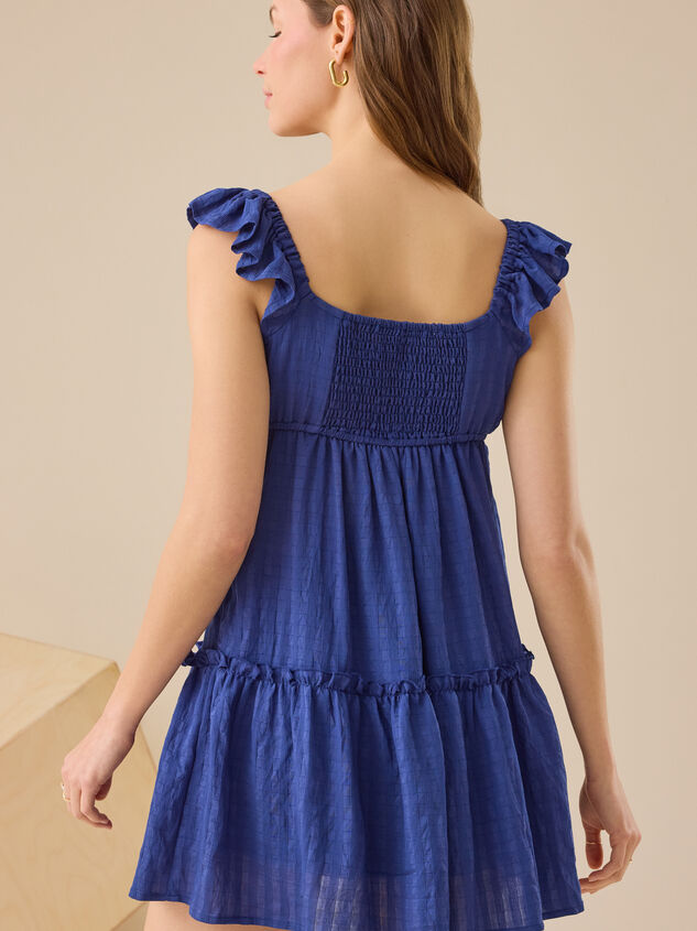 Carlie Tiered Mini Dress Detail 4 - TULLABEE