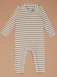 Samuel Stripe Polo Romper - TULLABEE
