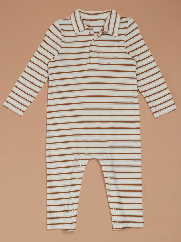 Samuel Stripe Polo Romper - TULLABEE