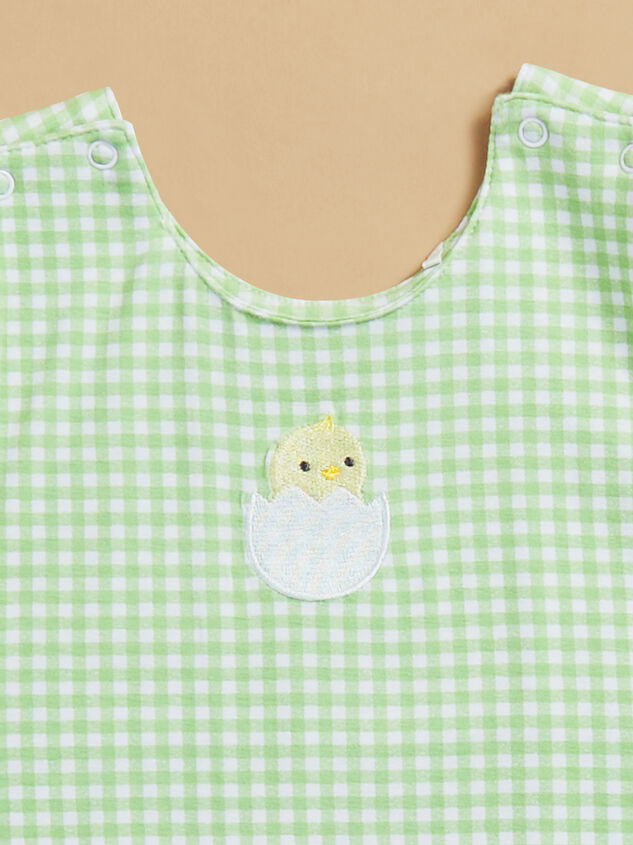 Baby Chick Gingham Romper Detail 3 - TULLABEE