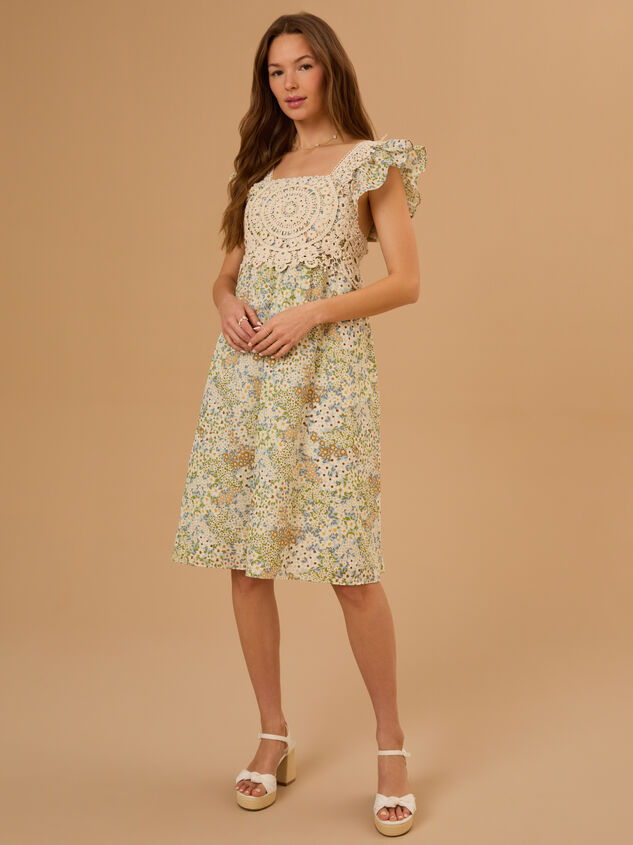 Sunday Mama Floral Dress Detail 3 - TULLABEE