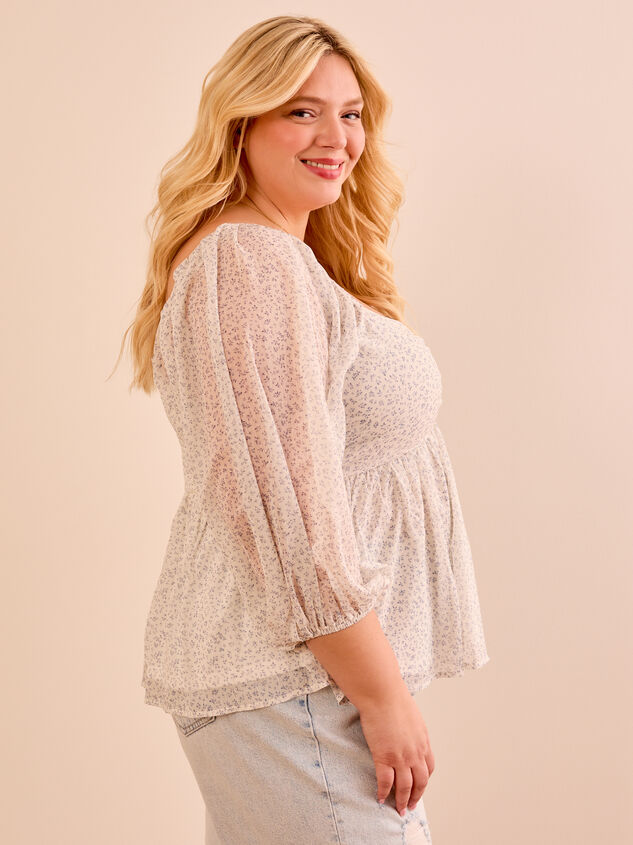 Brynnlee Peplum Top Detail 3 - TULLABEE
