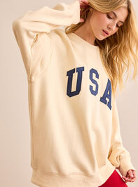 USA Embroidered Pullover Detail 4 - TULLABEE