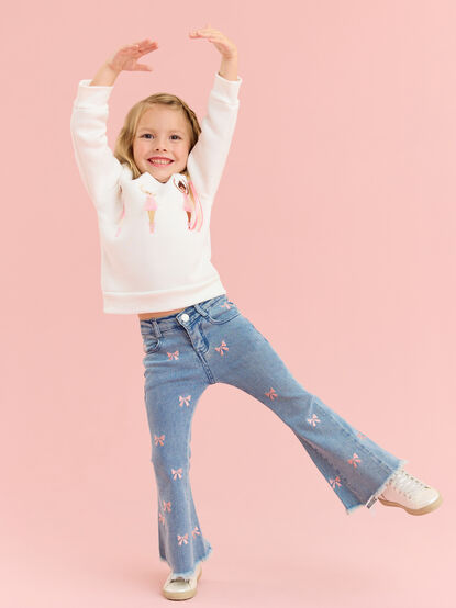 Bianca Bow Flare Jean - TULLABEE